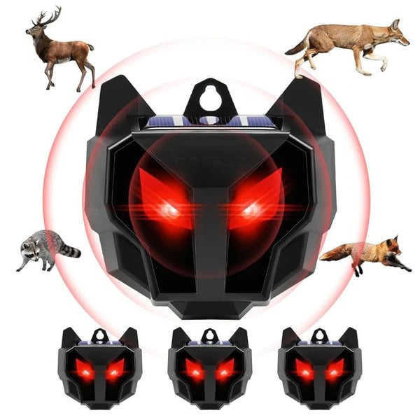 Répulsif pour Animaux Nocturnes à Énergie Solaire 2PCS