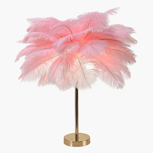 Élément Rayonnant -  Lampe de Table Minimaliste en Plumes - 3 Options de Couleur