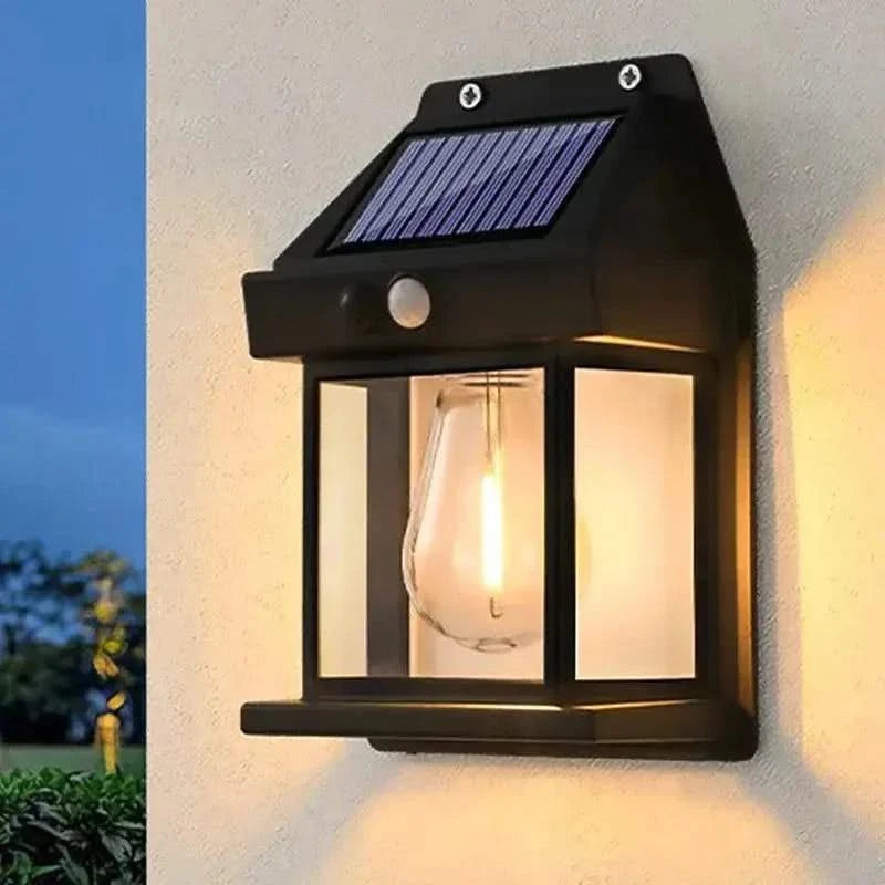 MotionGlow | Lampe Murale Solaire Rétro