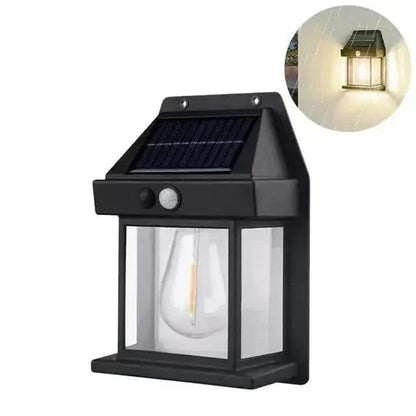 MotionGlow | Lampe Murale Solaire Rétro