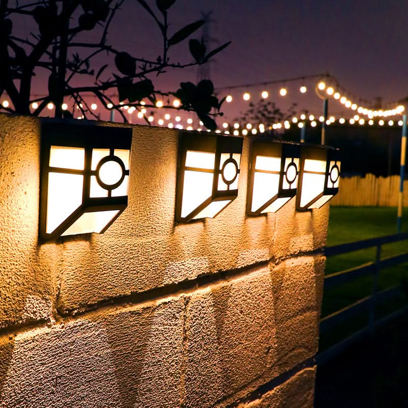 ZenGlow - Lampe Murale Solaire Japonaise pour l'Extérieur
