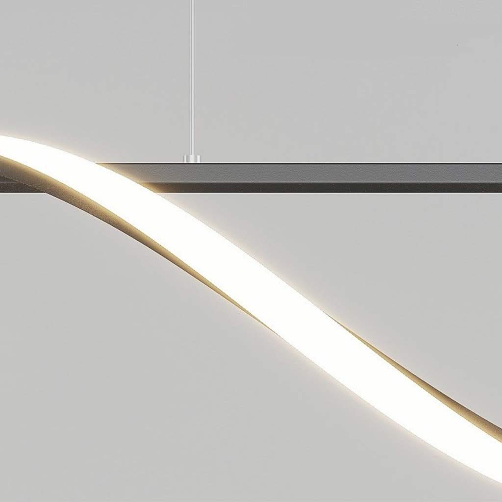 Étoile Antique - Lustre moderne et luxueux en cristal avec éclairage LED en vague linéaire